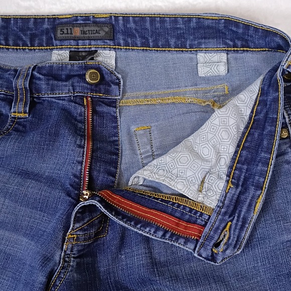 5.11 Tactical Mens Jeans Blue Size 32x30 Fits 34x28 Straight Denim Pockets - Picture 10 of 16